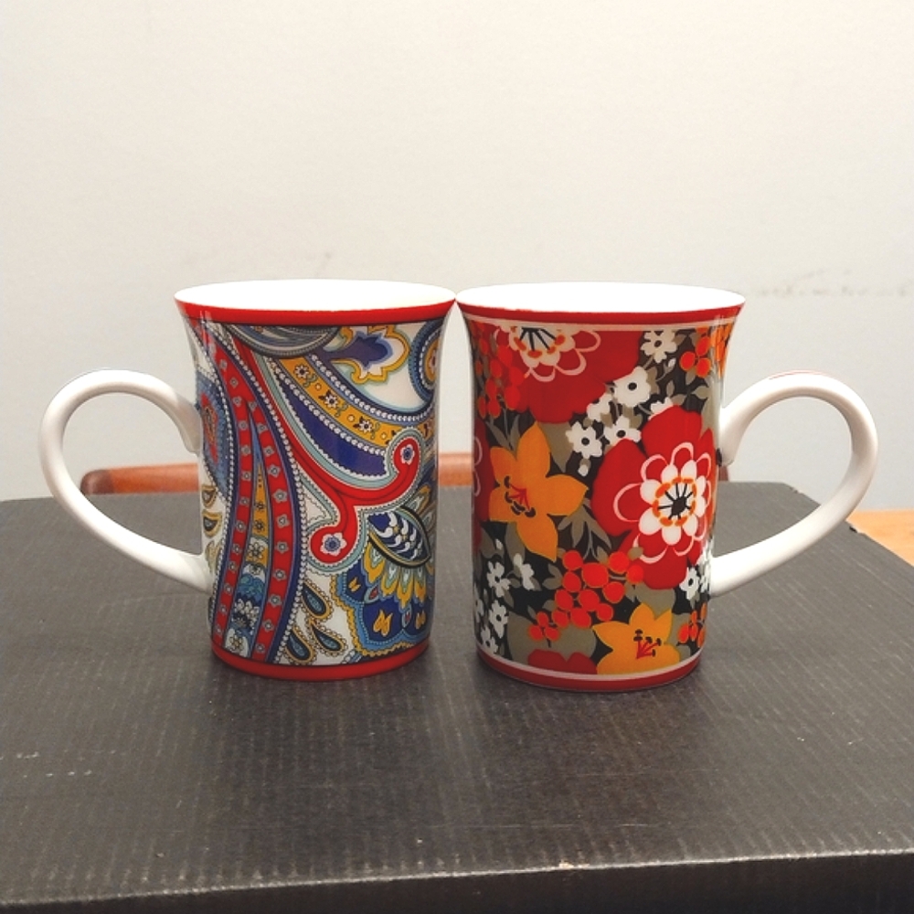 Vera Bradley Ceramic Coffee Cups